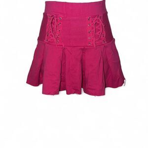 French Kiss Women's Pink and Red Skirt
